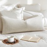 1-Piece Linen Lumbar Pillow Cover, 14x36 Inches, Beige – Long Rectangle Cushion Case for Sofa, Bedroom, Car, Home Decor